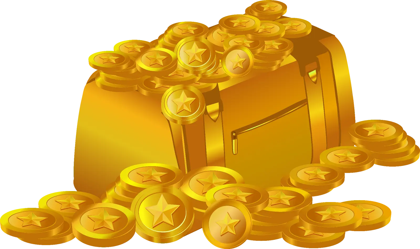 Bag of coins representing rewards