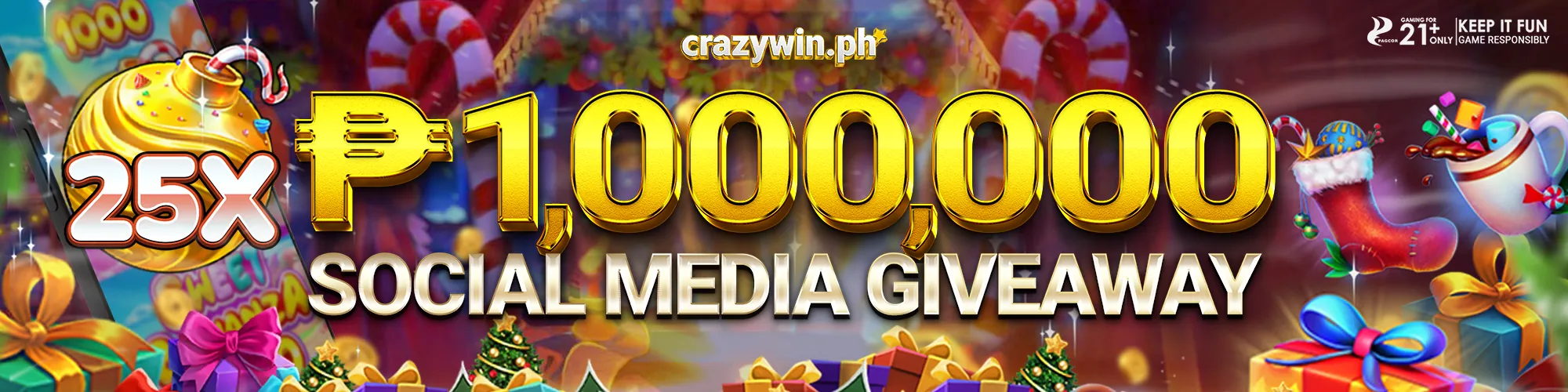 1,000,000 Social Media Giveaway Promotional Poster